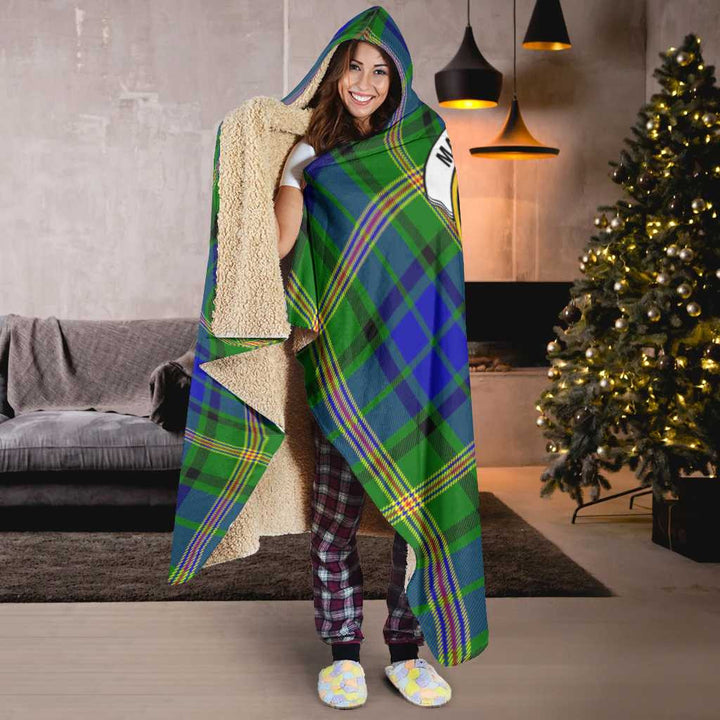 Scottish Maitland Clan Crest Tartan Hooded Blanket Tartan Plaid 6