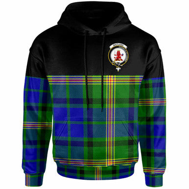 Scottish Maitland Clan Crest Tartan Hoodie - Horizontal Style Front Side Tartan Plaid