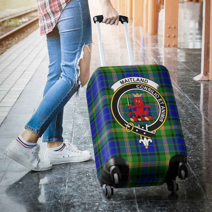 Scottish Maitland Clan Crest Tartan Luggage Cover Tartan Plaid 3