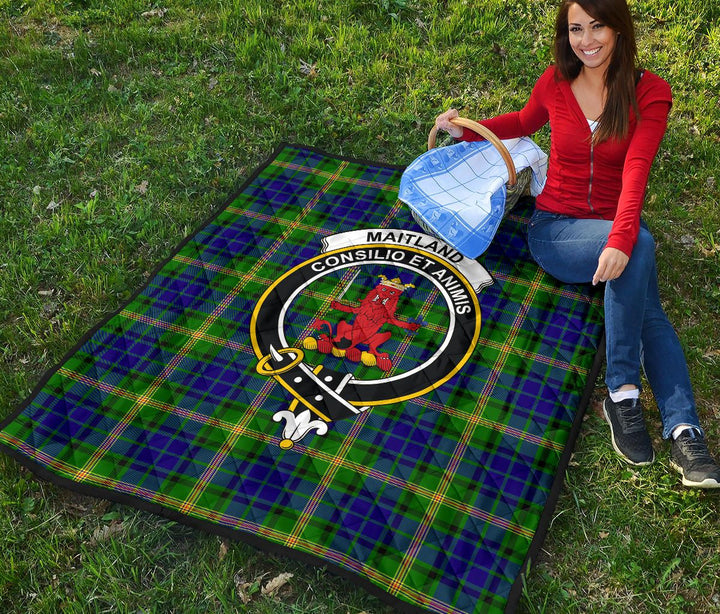 Scottish Maitland Clan Crest Tartan Quilt Tartan Plaid 4