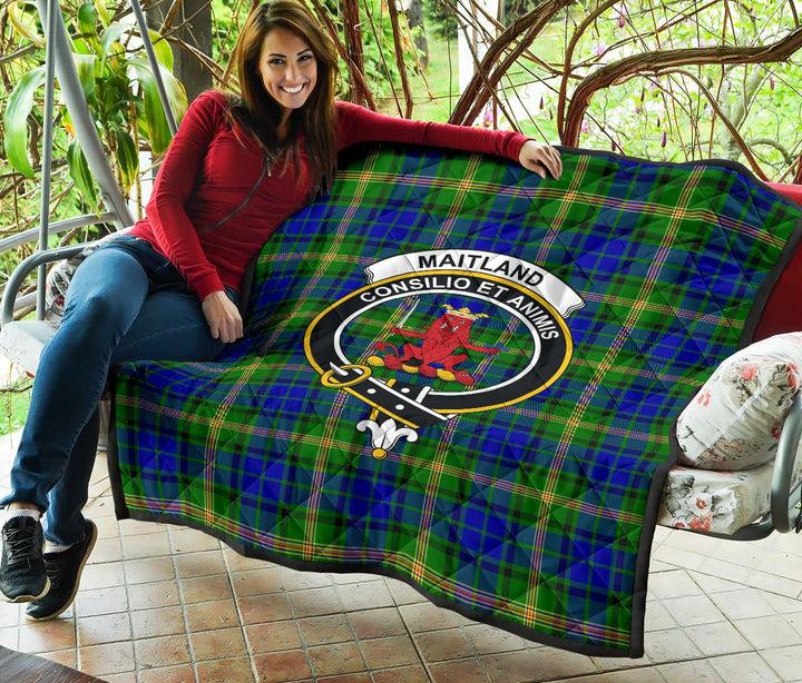 Scottish Maitland Clan Crest Tartan Quilt Tartan Plaid 5