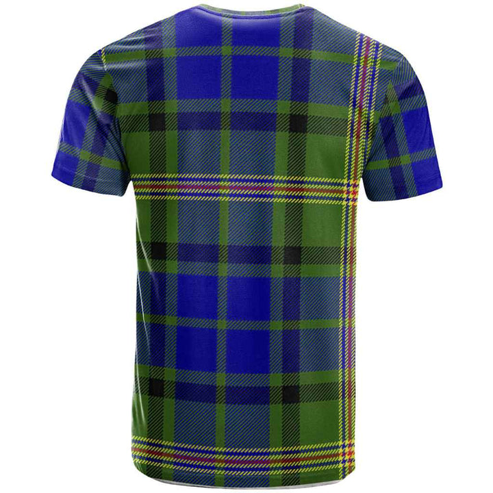 Scottish Maitland Clan Crest Tartan T-Shirt Back Side Tartan Plaid