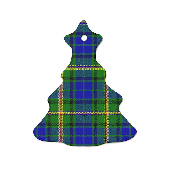 Scottish Maitland Clan Tartan Ceramic Ornament  Tree Shape Tartan Plaid