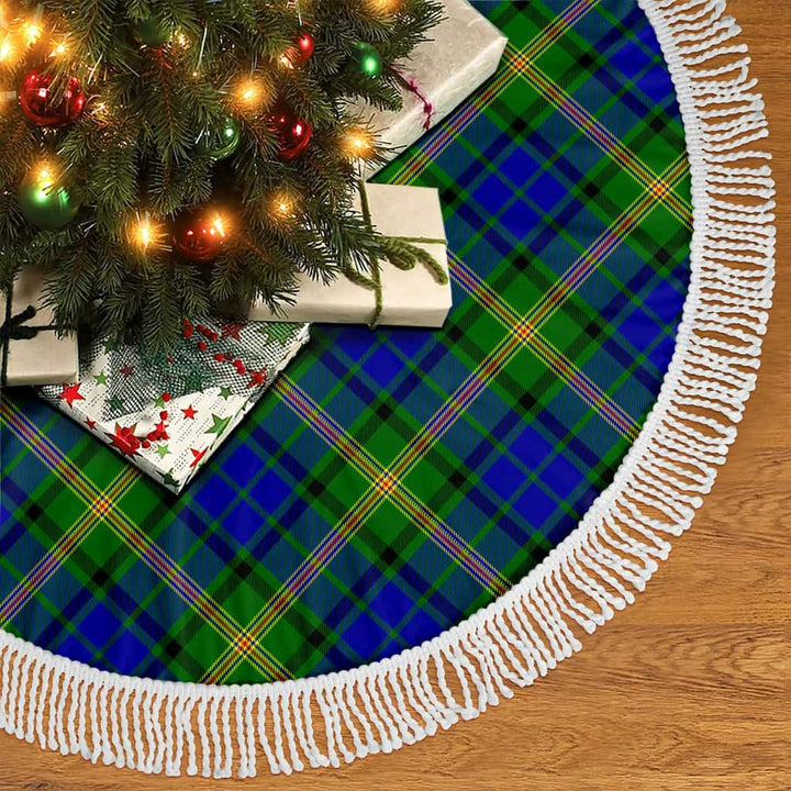Scottish Maitland Clan Tartan Christmas Tree Skirt Tassels 2 Tartan Plaid