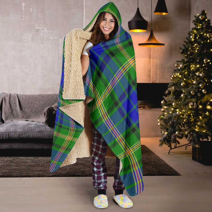 Scottish Maitland Clan Tartan Hooded Blanket Tartan Plaid 6