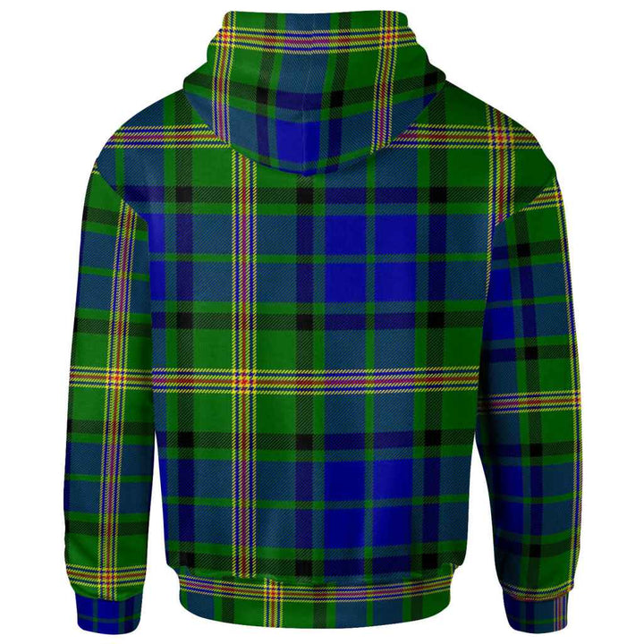 Scottish Maitland Clan Tartan Hoodie Back Side Tartan Plaid
