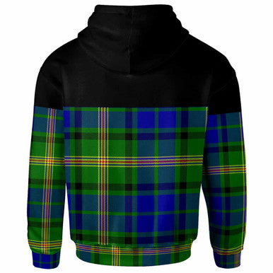Scottish Maitland Clan Tartan Hoodie - Horizontal Style Back Side Tartan Plaid