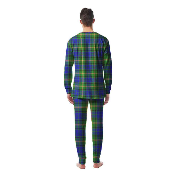 Scottish Maitland Clan Tartan Pajama Set Men Back Side Tartan Plaid