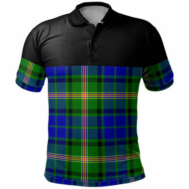 Scottish Maitland Clan Tartan Polo Shirt - Horizontal Style Front Side Tartan Plaid