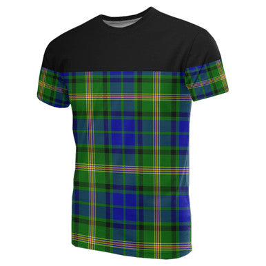 Scottish Maitland Clan Tartan T-Shirt Horizontal Style Front Side Tartan Plaid