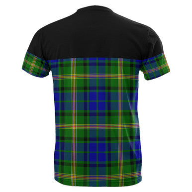 Scottish Maitland Clan Tartan T-Shirt Horizontal Style Back Side Tartan Plaid