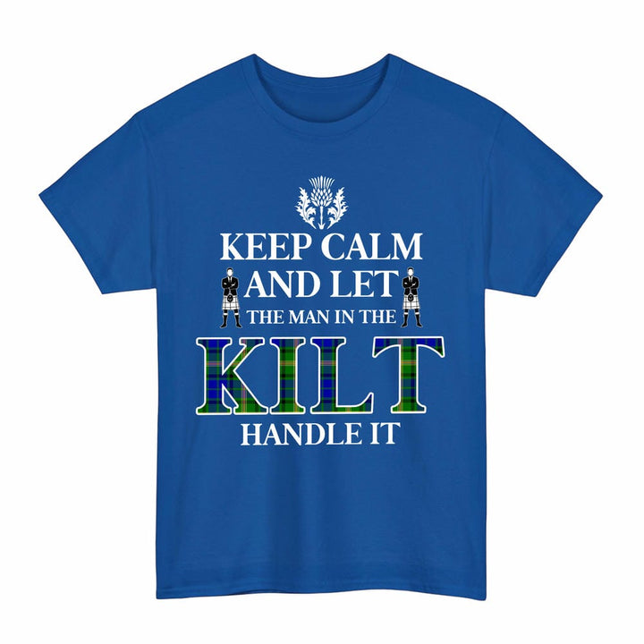 Scottish Maitland Clan Tartan T-Shirt - Keep Calm Tartan Plaid Royal Color