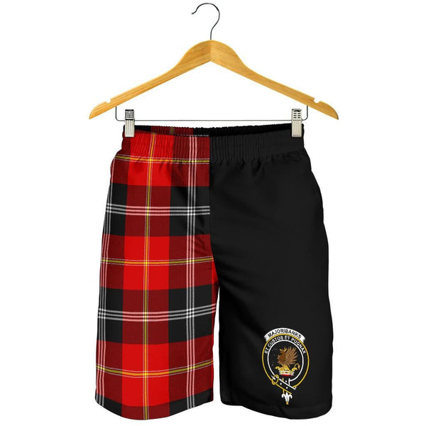 Scottish Majoribanks Clan Crest Tartan Half of Me Men's Shorts