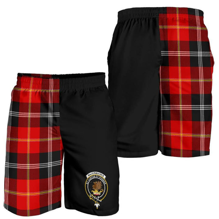 Scottish Majoribanks Clan Crest Tartan Half of Me Men's Shorts