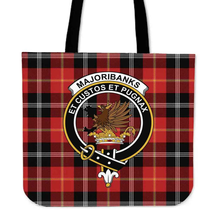 Scottish Majoribanks Clan Crest Tartan Tote Bag Tartan Plaid