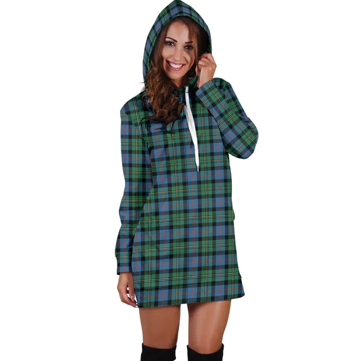 Scottish Malcolm Ancient Clan Tartan Hoodie Dress