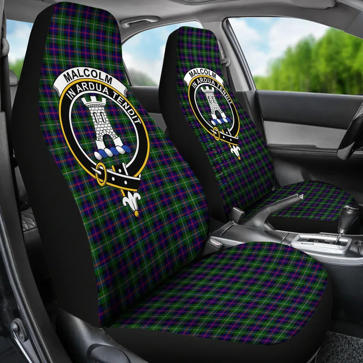 Scottish Malcolm Clan Crest Tartan Car Seat Covers 3