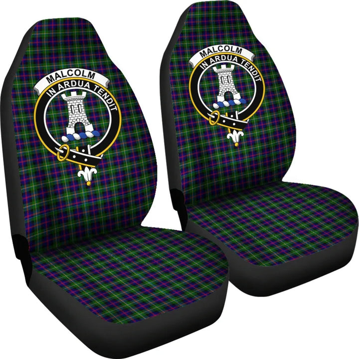 Scottish Malcolm Clan Crest Tartan Car Seat Covers 4