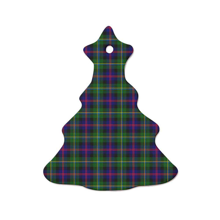 Scottish Malcolm Modern Clan Tartan Ceramic Ornament  Tree Shape Tartan Plaid
