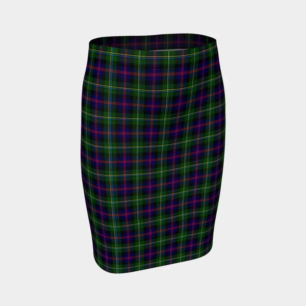 Scottish Malcolm Modern Clan Tartan Fitted Skirt Tartan Plaid 1