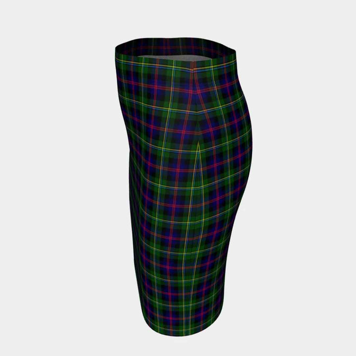 Scottish Malcolm Modern Clan Tartan Fitted Skirt Tartan Plaid 2
