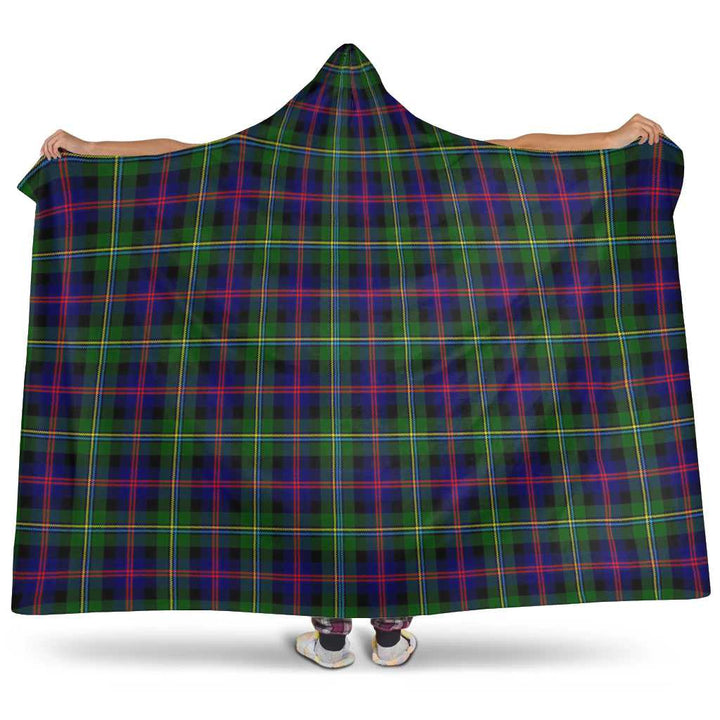 Scottish Malcolm Modern Clan Tartan Hooded Blanket Tartan Plaid 1