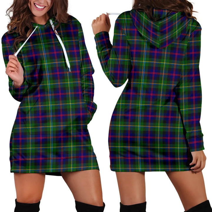 Scottish Malcolm Modern Clan Tartan Hoodie Dress