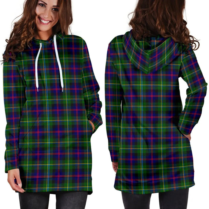 Scottish Malcolm Modern Clan Tartan Hoodie Dress