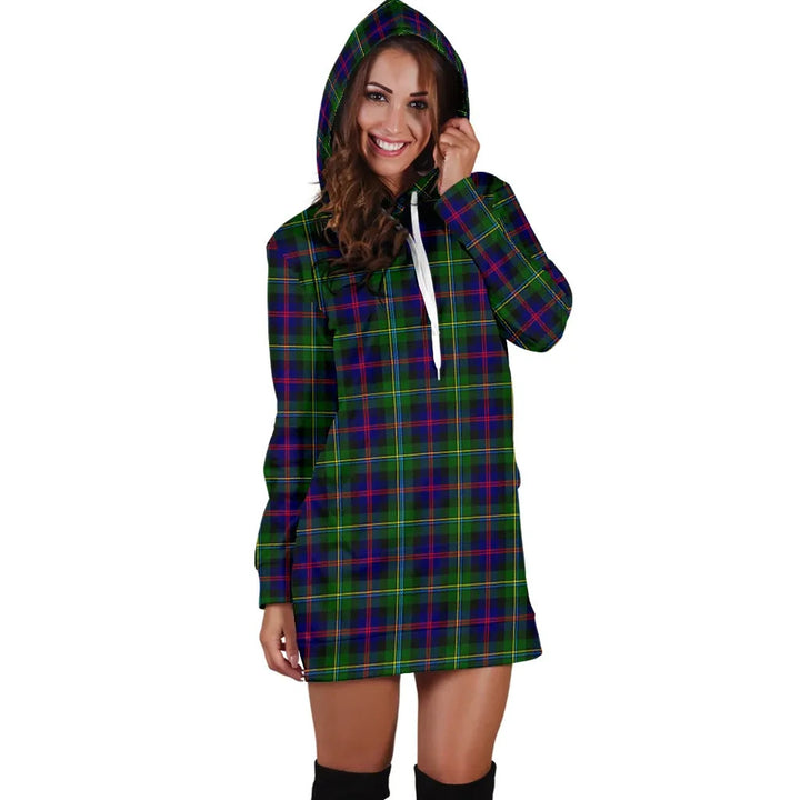 Scottish Malcolm Modern Clan Tartan Hoodie Dress