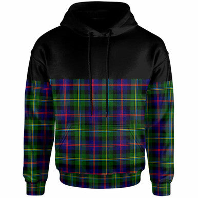 Scottish Malcolm Modern Clan Tartan Hoodie - Horizontal Style Front Side Tartan Plaid