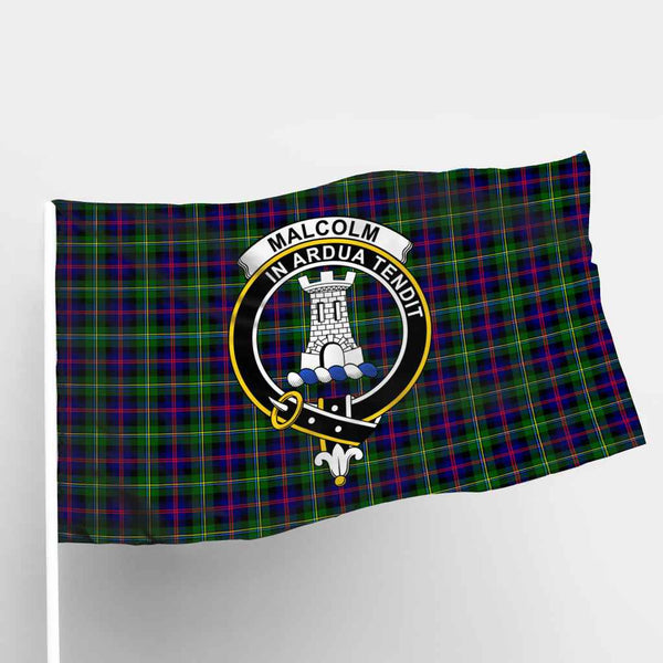 Scottish Malcolm (or MacCallum) Clan Crest Tartan Flag Parade Tartan Plaid 1