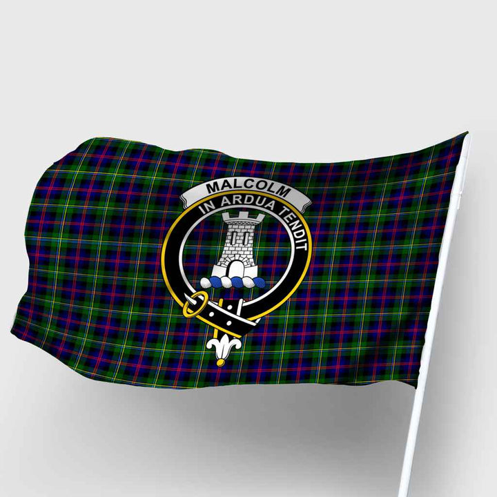 Scottish Malcolm (or MacCallum) Clan Crest Tartan Flag Parade Tartan Plaid 2