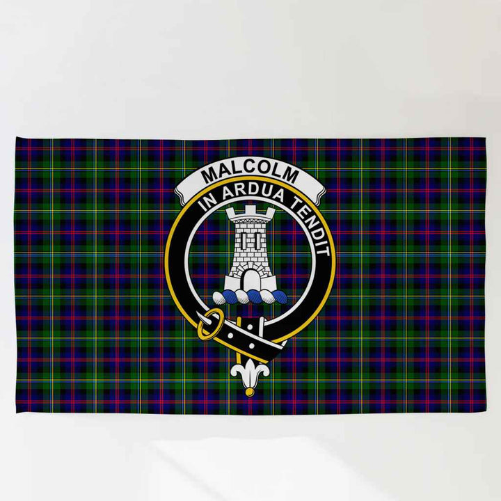 Scottish Malcolm (or MacCallum) Clan Crest Tartan Flag Parade Tartan Plaid 3