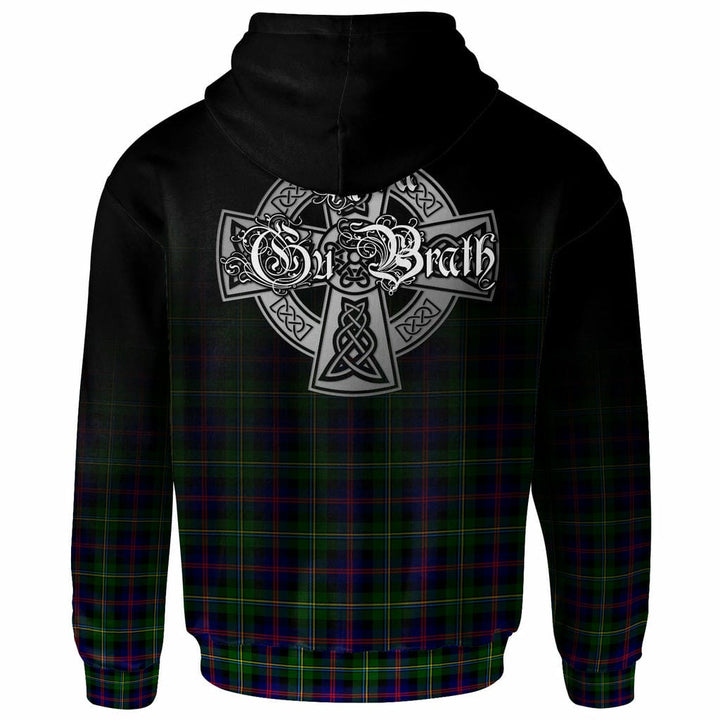 Scottish Malcolm (or MacCallum) Clan Crest Tartan Hoodie - Alba Gu Brath Family Crest Celtic Inspired Back Side Tartan Plaid
