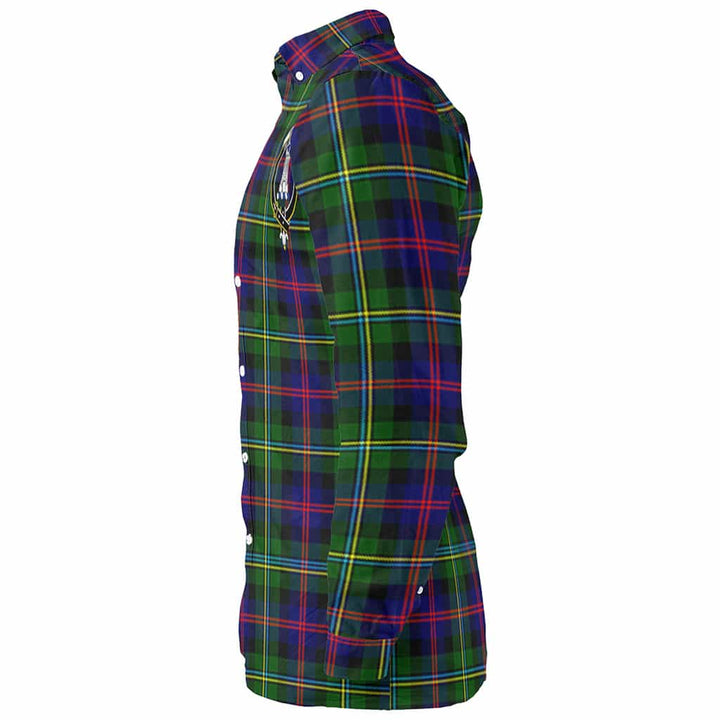 Scottish Malcolm (or MacCallum) Clan Crest Tartan Long Sleeve Shirt Tartan Plaid
