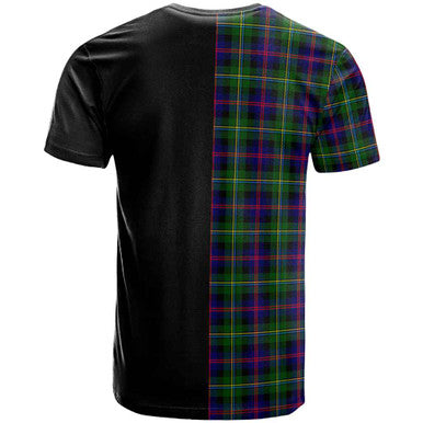 Scottish Malcolm (or MacCallum) Clan Crest Tartan T-Shirt Half in Me Back Side Tartan Plaid