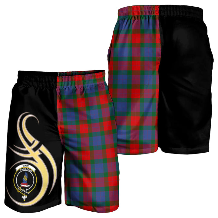 Scottish Mar Clan Crest Tartan Believe in Me Men's Shorts