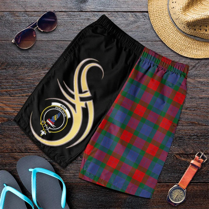Scottish Mar Clan Crest Tartan Believe in Me Men's Shorts