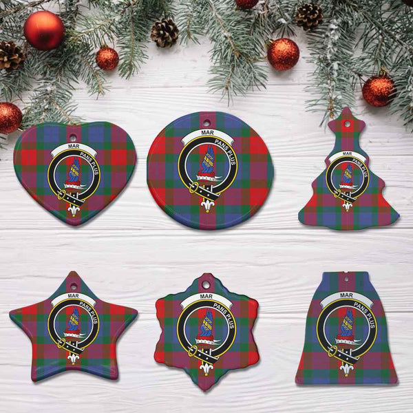 Scottish Mar Clan Crest Tartan Ceramic Ornament All Tartan Plaid
