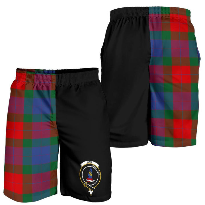 Scottish Mar Clan Crest Tartan Half of Me Men's Shorts