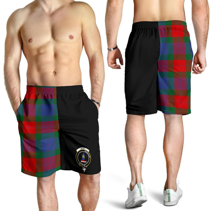 Scottish Mar Clan Crest Tartan Half of Me Men's Shorts
