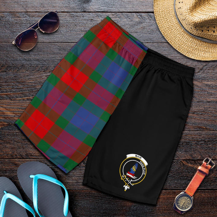 Scottish Mar Clan Crest Tartan Half of Me Men's Shorts