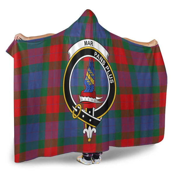 Scottish Mar Clan Crest Tartan Hooded Blanket Tartan Plaid 2