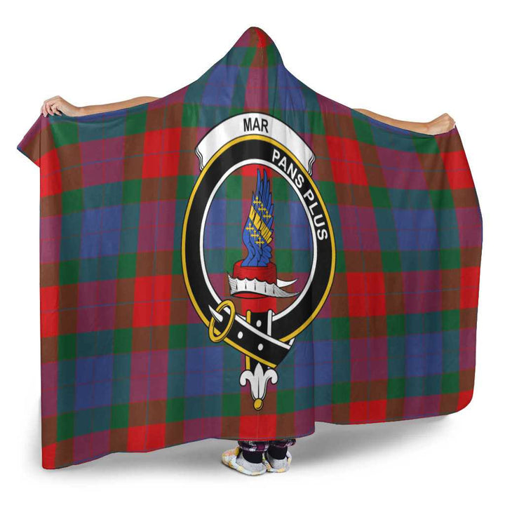 Scottish Mar Clan Crest Tartan Hooded Blanket Tartan Plaid 2