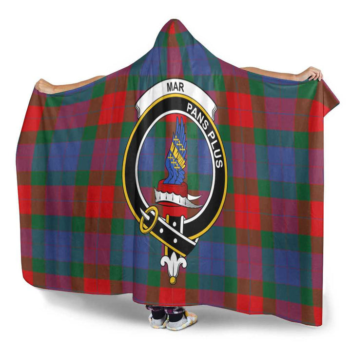 Scottish Mar Clan Crest Tartan Hooded Blanket Tartan Plaid 3