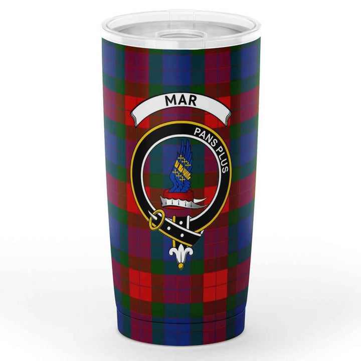 Scottish Mar Clan Crest Tartan Insulated Tumbler Tartan Plaid 1