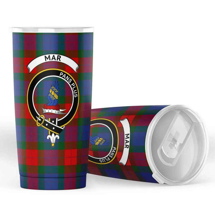 Scottish Mar Clan Crest Tartan Insulated Tumbler Tartan Plaid 4