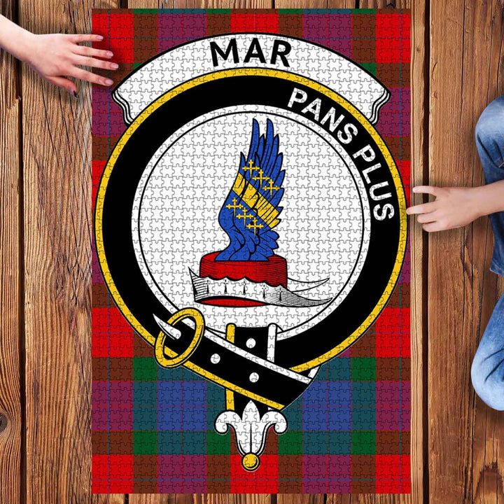 Scottish Mar Clan Crest Tartan Jigsaw Puzzle 3
