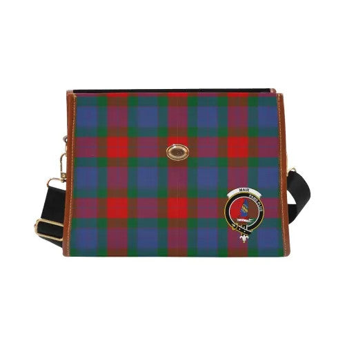 Scottish Mar Clan Crest Tartan Waterproof Canvas Bag Tartan Plaid 2