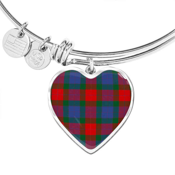 Scottish Mar Clan Tartan Bangle Heart Tartan Plaid 1